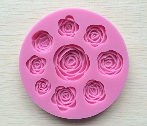 3D Silicone Rose Shape Cake Mold Chocolate Jelly Mold