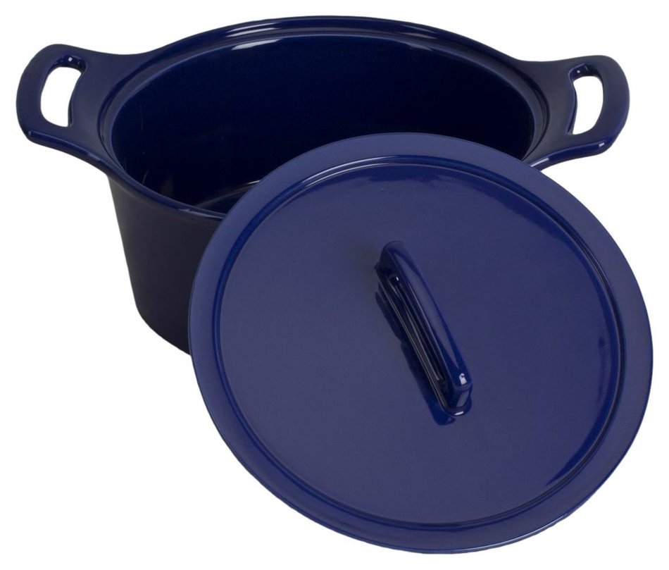 Omniware 1170637 Casserole with Lid Round, 8.5" Diameter, Cobalt