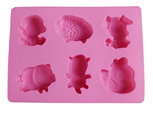 HSE Chinese Zodiac Designs Mold Animals Cake Mould Silicone Fandont ...