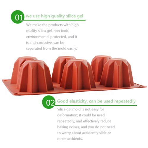 2win2buy Silicone Mold Fondant Cake Chocolate Decorating Candy Clay Pudding Bakeware &8-Cavity Silicone Donuts... N5
