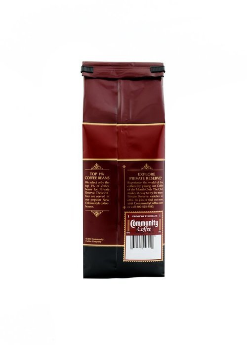 Community Coffee Private Reserve Ground Medium-Dark Roast, 100% Chicory, 12-Ounce Bags (Pack of 6) N3