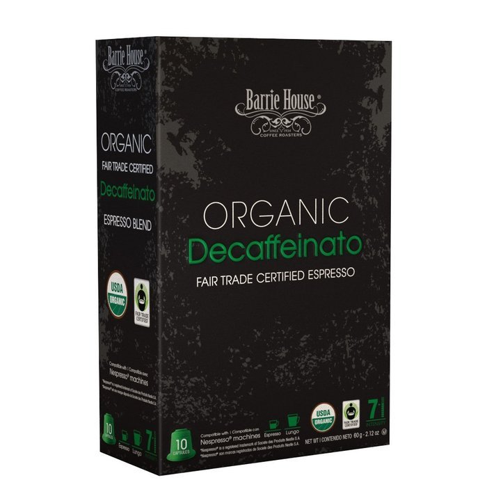 Nespresso Compatible Barrie House Fair Trade Organic Intenso Espresso Capsules 10 ct--Fits in Nespresso Original... N27