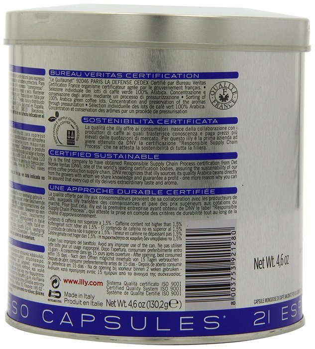Illy Caffe Lungo Iperespresso 21 Capsules, Medium Roast, 4.6 Ounce N5