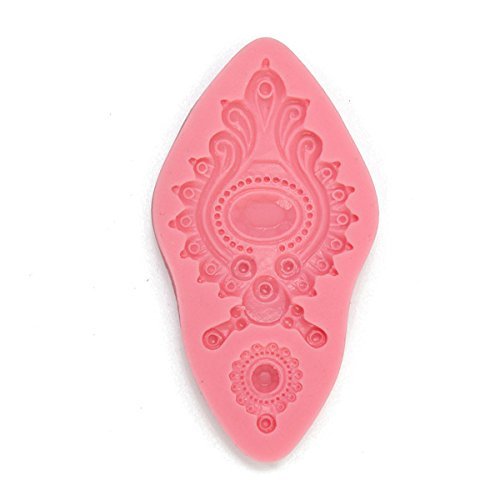 "Silicone Jewelry Fondant Cake Mold Pendant Brooch Soap Chocolate Mould shopping