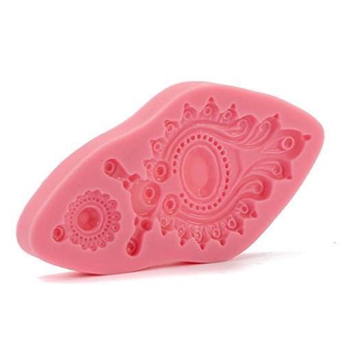 "Silicone Jewelry Fondant Cake Mold Pendant Brooch Soap Chocolate Mould shopping N3