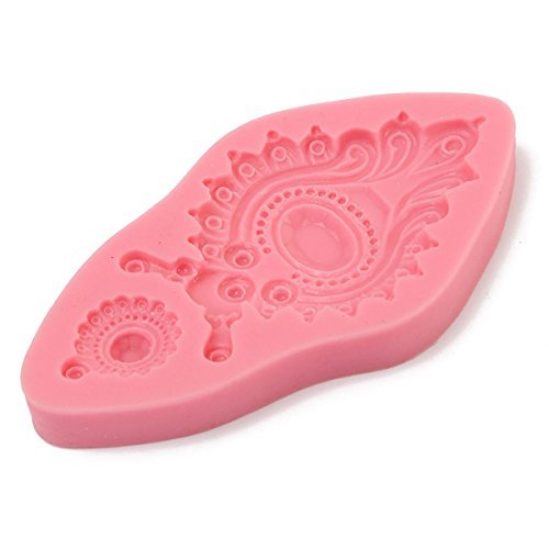 "Silicone Jewelry Fondant Cake Mold Pendant Brooch Soap Chocolate Mould shopping N5