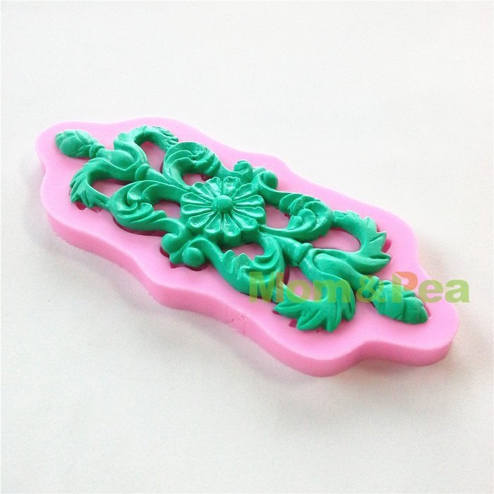 Mom&pea 0593 Silicone Mould for Fondant Cake Sugar Paste Cake Decoration 3d Cake Toppers Mold 13.6*5.9*0.7cm 42g N2