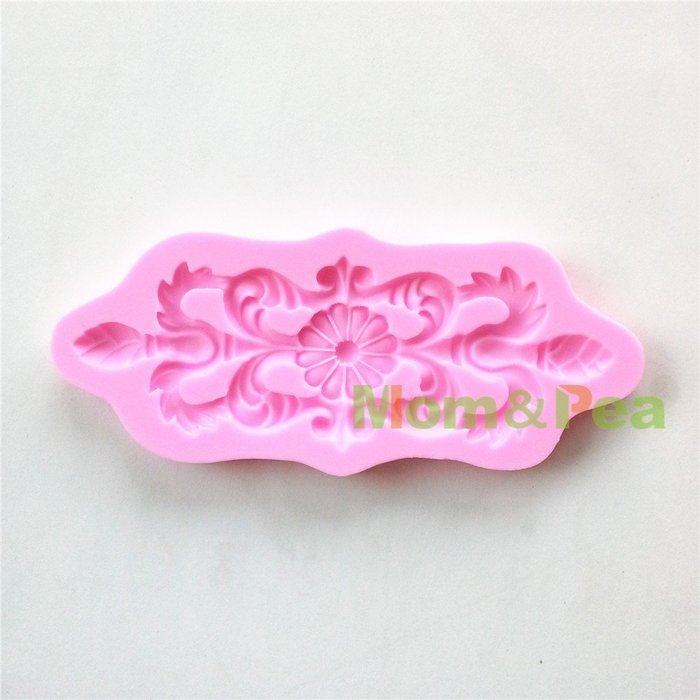 Mom&pea 0593 Silicone Mould for Fondant Cake Sugar Paste Cake Decoration 3d Cake Toppers Mold 13.6*5.9*0.7cm 42g N3
