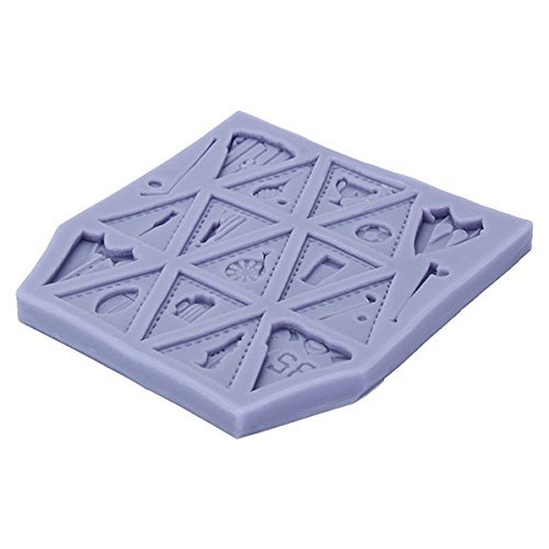 "Triangle Flag Football Silicone Mold Fondant Cake Mould" shopping N3