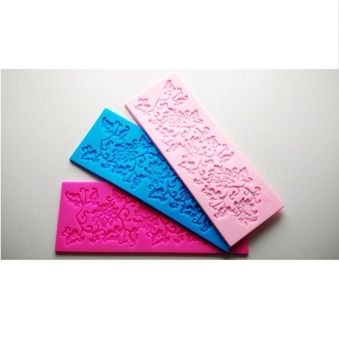 Allforhome(TM) Vine Pattern Shape Flower and Leaf Sugarcraft Silicone Lace Fondant Embossing Cake DIY Molds Cake...