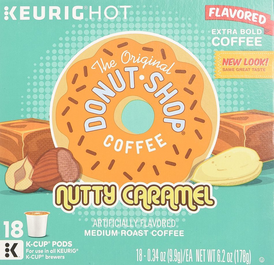 The Original Donut Shop Nutty Caramel - 18 ct N3