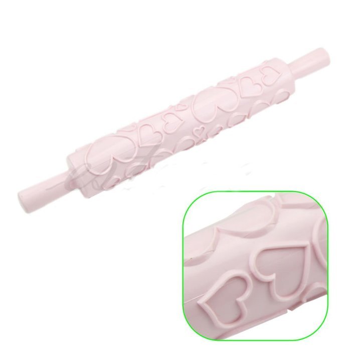 Rolling Pin Fondant Cake Sugarcraft Embossed Decorating Mold Gum Paste Tools HOT (8) N5