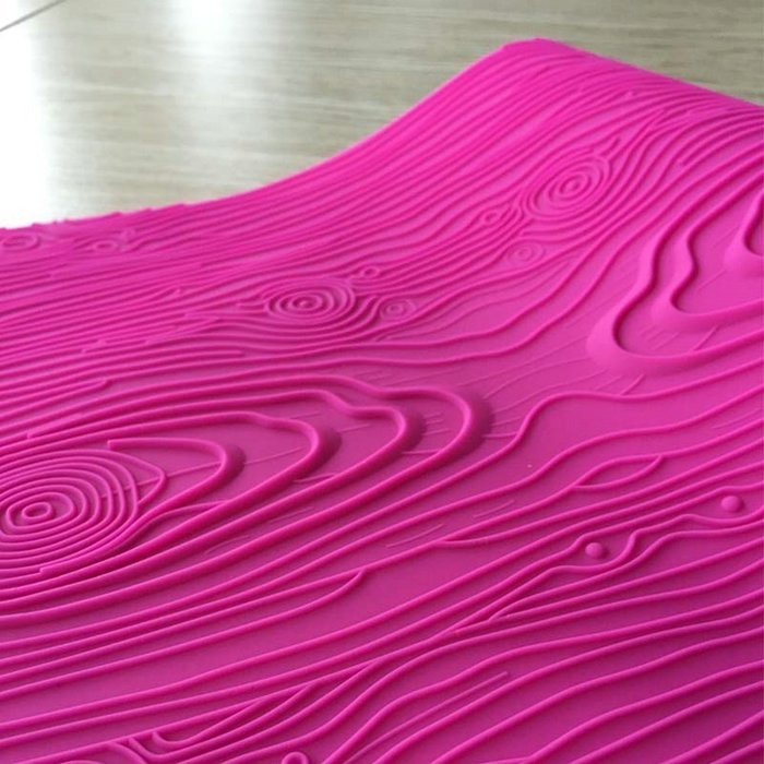 ART Kitchenware Woodgrain Fondant Impression Mat Silicone Cake Lace Mold Color Pink BLM-23 N4