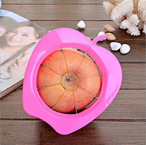 ASDOMO Large Stainless Steel Fruit Slicer Cutter and Divider Melons Watermelon Pineapple Apple Slicer Color Shipped... N12