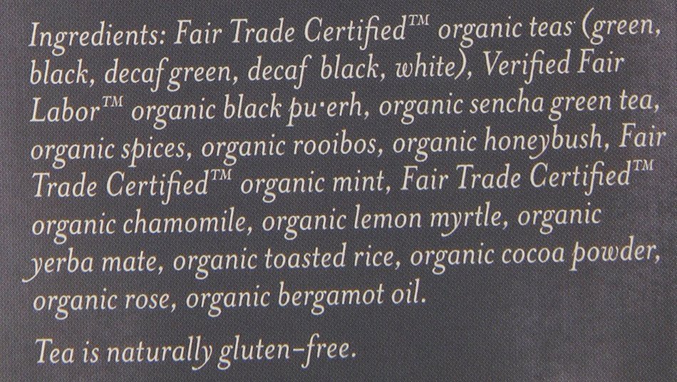 Numi Organic Tea Variety Pack - Numi's Collection, Assorted Full Leaf Tea and Teasan, 18 Count Tea Bags N7