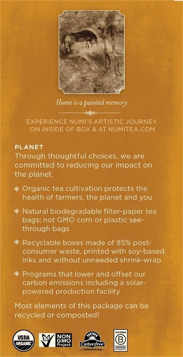 Numi Organic Tea Variety Pack - Numi's Collection, Assorted Full Leaf Tea and Teasan, 18 Count Tea Bags N26