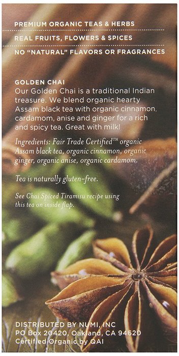 Numi Organic Tea Variety Pack - Numi's Collection, Assorted Full Leaf Tea and Teasan, 18 Count Tea Bags N49