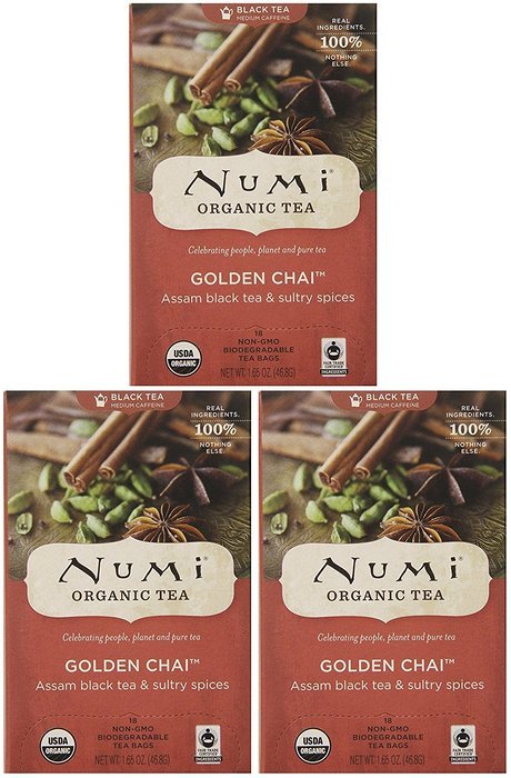 Numi Organic Tea Variety Pack - Numi's Collection, Assorted Full Leaf Tea and Teasan, 18 Count Tea Bags N55