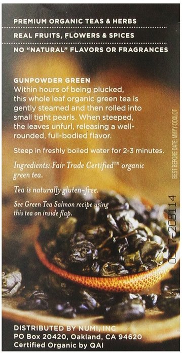 Numi Organic Tea Variety Pack - Numi's Collection, Assorted Full Leaf Tea and Teasan, 18 Count Tea Bags N75