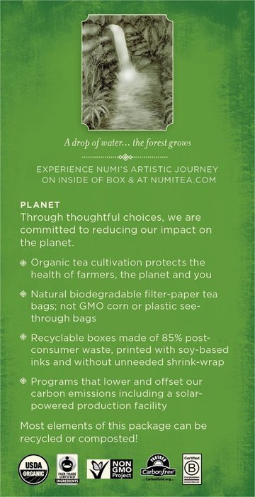 Numi Organic Tea Variety Pack - Numi's Collection, Assorted Full Leaf Tea and Teasan, 18 Count Tea Bags N80