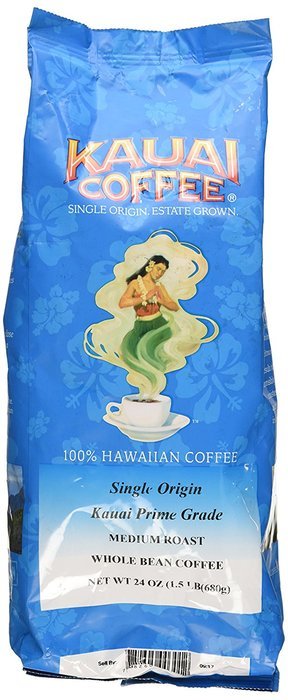 Kauai Coffee Single Origin Kauai Prime Grade Medium Roast Whole Bean - 1.5 lb