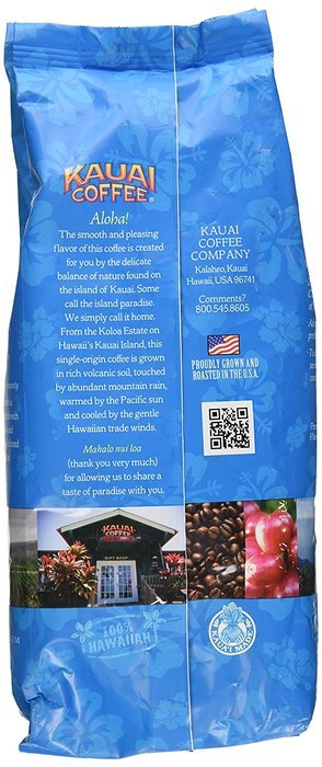 Kauai Coffee Single Origin Kauai Prime Grade Medium Roast Whole Bean - 1.5 lb N2