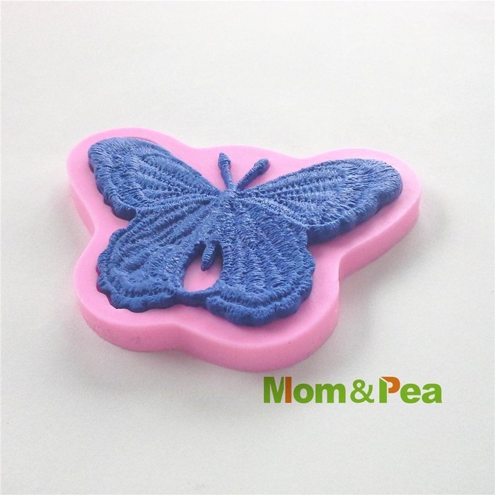 Mom&pea 0517 Butterfly Lace Shaped Silicone Mould for Fondant Cake Sugar Paste Cake Decoration 3d Cake Toppers... N2