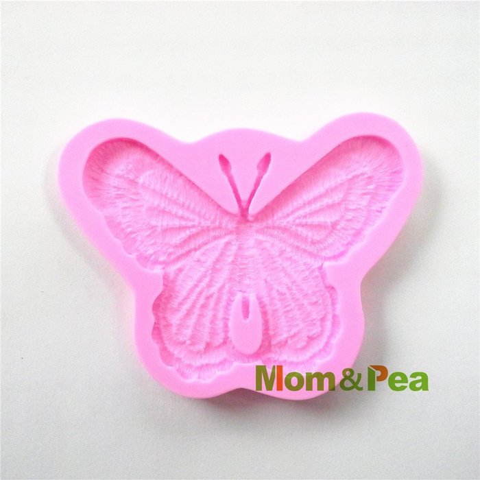 Mom&pea 0517 Butterfly Lace Shaped Silicone Mould for Fondant Cake Sugar Paste Cake Decoration 3d Cake Toppers... N4
