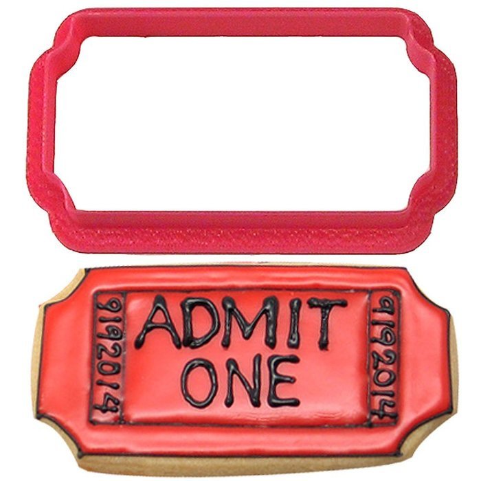 Ticket Cookie Cutter 3.5 in