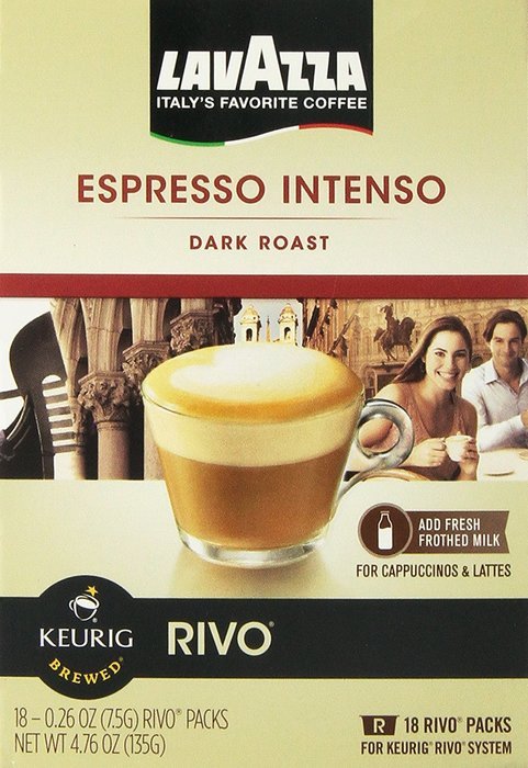 Lavazza Espresso Intenso Keurig Rivo Pack, 72 Count N3