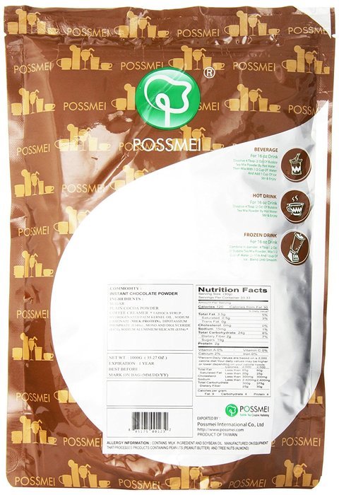 Possmei Bubble Tea Mix Instant Powder, Taro, 2.2 Pound N76
