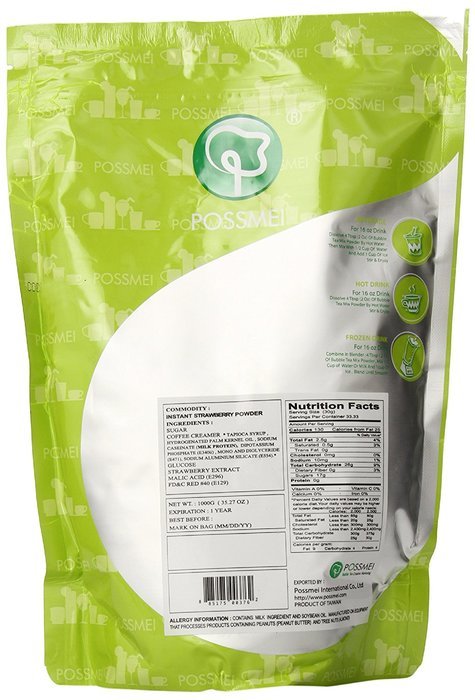 Possmei Bubble Tea Mix Instant Powder, Taro, 2.2 Pound N80