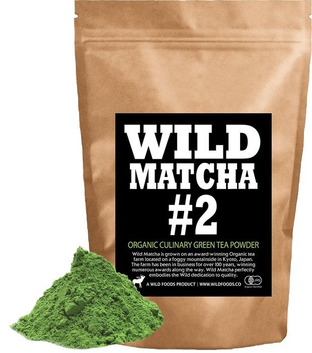 Organic Matcha Green Tea Powder, Wild Matcha #2 Culinary Grade, Authentic Japanese Matcha Grown In The Mountains...