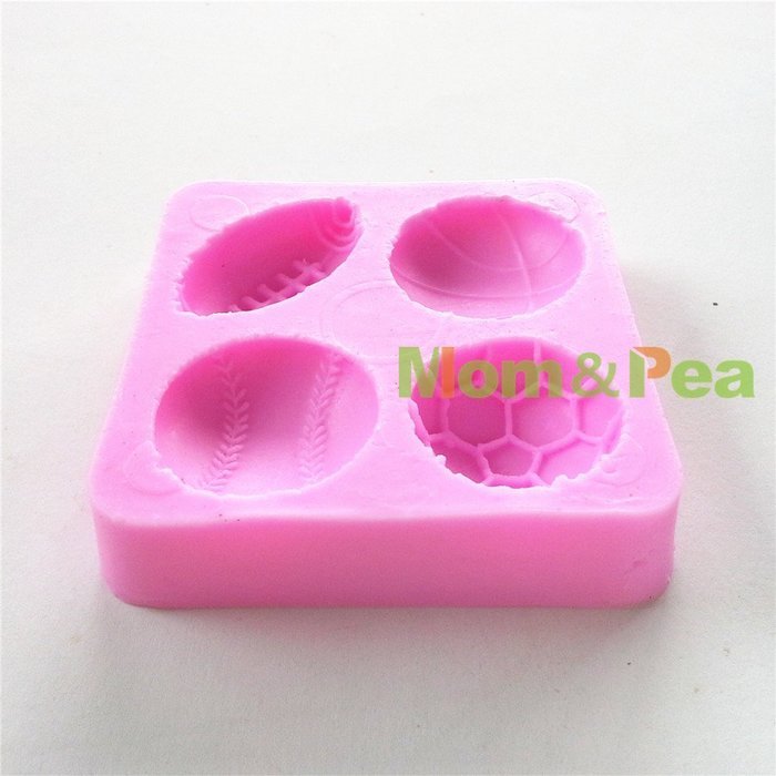 Mom&pea 0622 Balls Shaped Silicone Mould for Fondant Cake Sugar Paste Cake Decoration 3d Cake Toppers Mold 6*6.1... N4