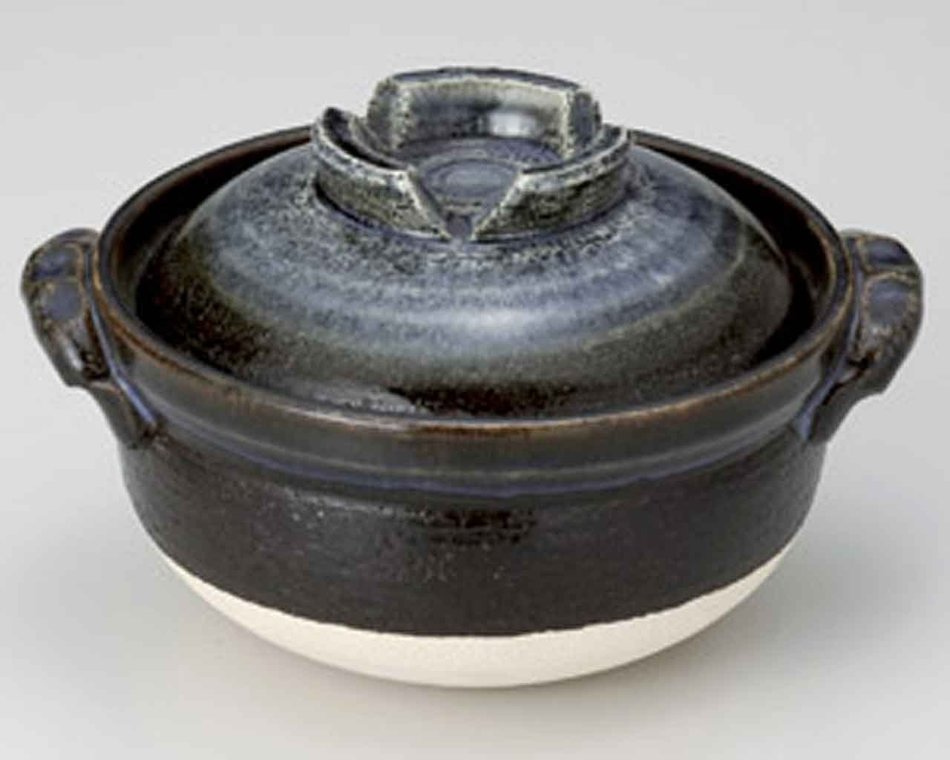 Ruri-Glaze for 1-2 persons 7.9inch Donabe Japanese Hot pot Blue Ceramic Made in Japan