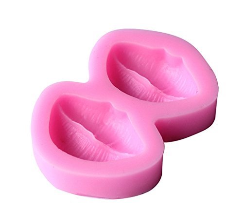 1pcs, Red Lips Shape Silicone Mold, for Fondant Cake Mold, Bakware Tools, Soap ,Sugar Tool N2