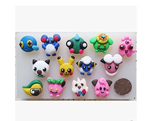 Pokemon Series Characters Shaped Silicone Mold Pudding Mold Cake Decoration Fondant Cake Food Grade Mold Jelly N2