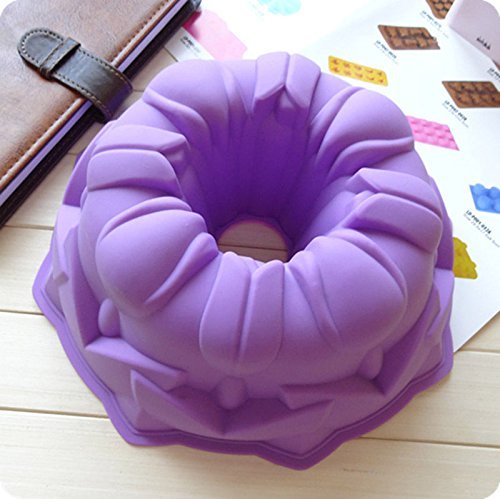 Lariy 8" Large Angel Tulips Cake Mold Candy Pastry Tools Chocolate Molds Great Circle