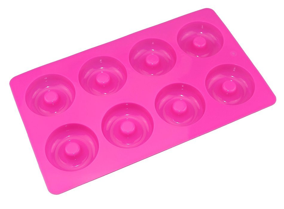 Tifan Silicone Mini Donut Pan, Muffin Cups, Cake Mold, Biscuit Mold, 18 ...