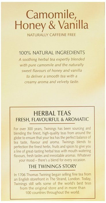Twinings Honey & Vanilla Chamomile, 20 ct N3