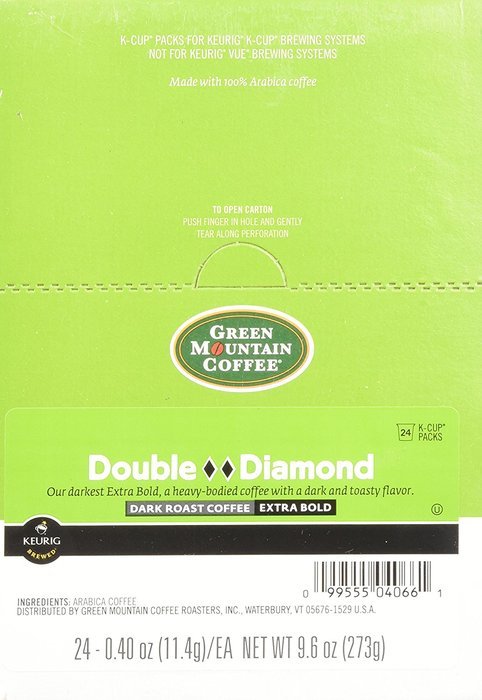Green Mountain Double Black Diamond CoffeeK-Cup Portion Pack for Keurig Brewers 96-Count N14