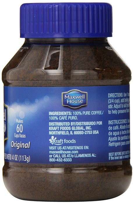 Maxwell House Instant, Original Roast 8-Ounce Jars (Pack of 3) N18