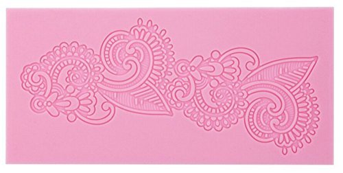 HSE Silicone Impressing Mold Mat Fondant Cake Sugar cooking tools Flower Decorating Tools Hearts Cake random color