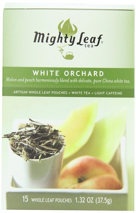 Mighty Leaf Tea, White Orchard, 15-Count Whole Leaf Pouches 1.32 Oz. (Pack of 3) N3