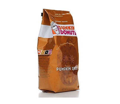 Dunkin Donuts Ground Coffee Pumpkin Spice 11 Ounces N2