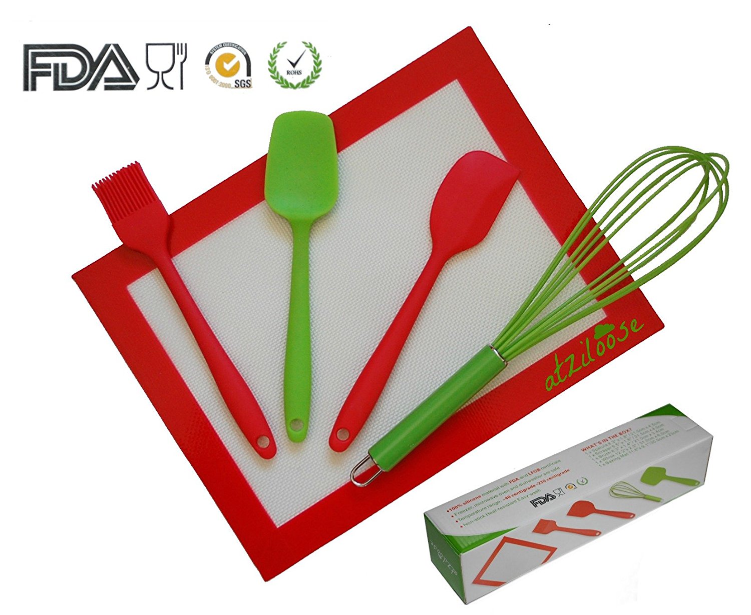 Silicone Baking Utensil Set 5 Pieces Packaged In T Box Blue And Green Christmas Ts For 1082