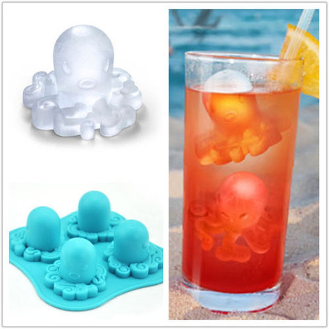 Octopus Mold Silicone Mold Ice Tools Chocolate Ice Mould Random Diy ...
