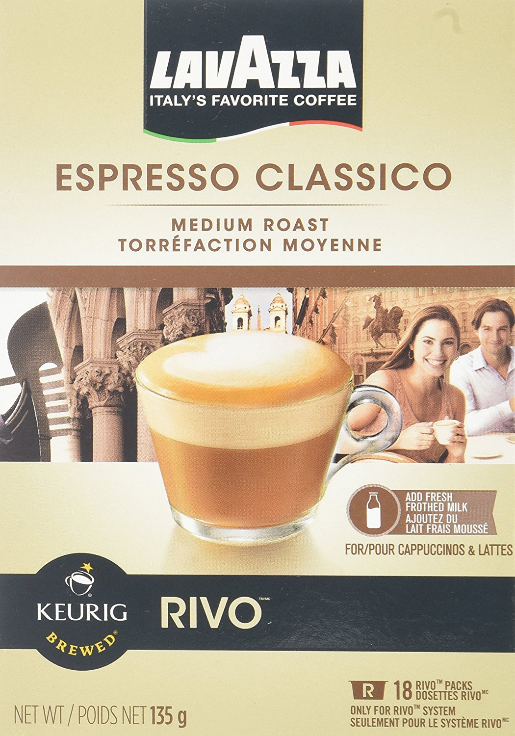 Lavazza Espresso Classico Keurig Rivo Pack, 18 Count N5 free image download