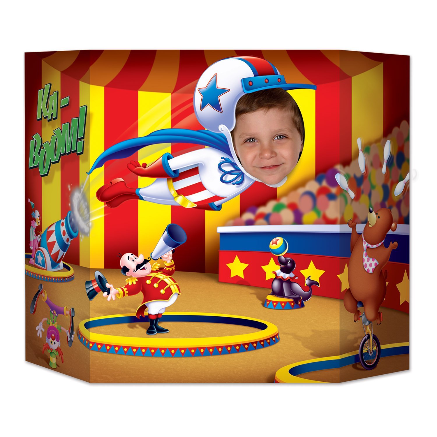 Beistle Circus Photo Property, 3-Feet 10-Inch by 25-Inch, Multicolor ...