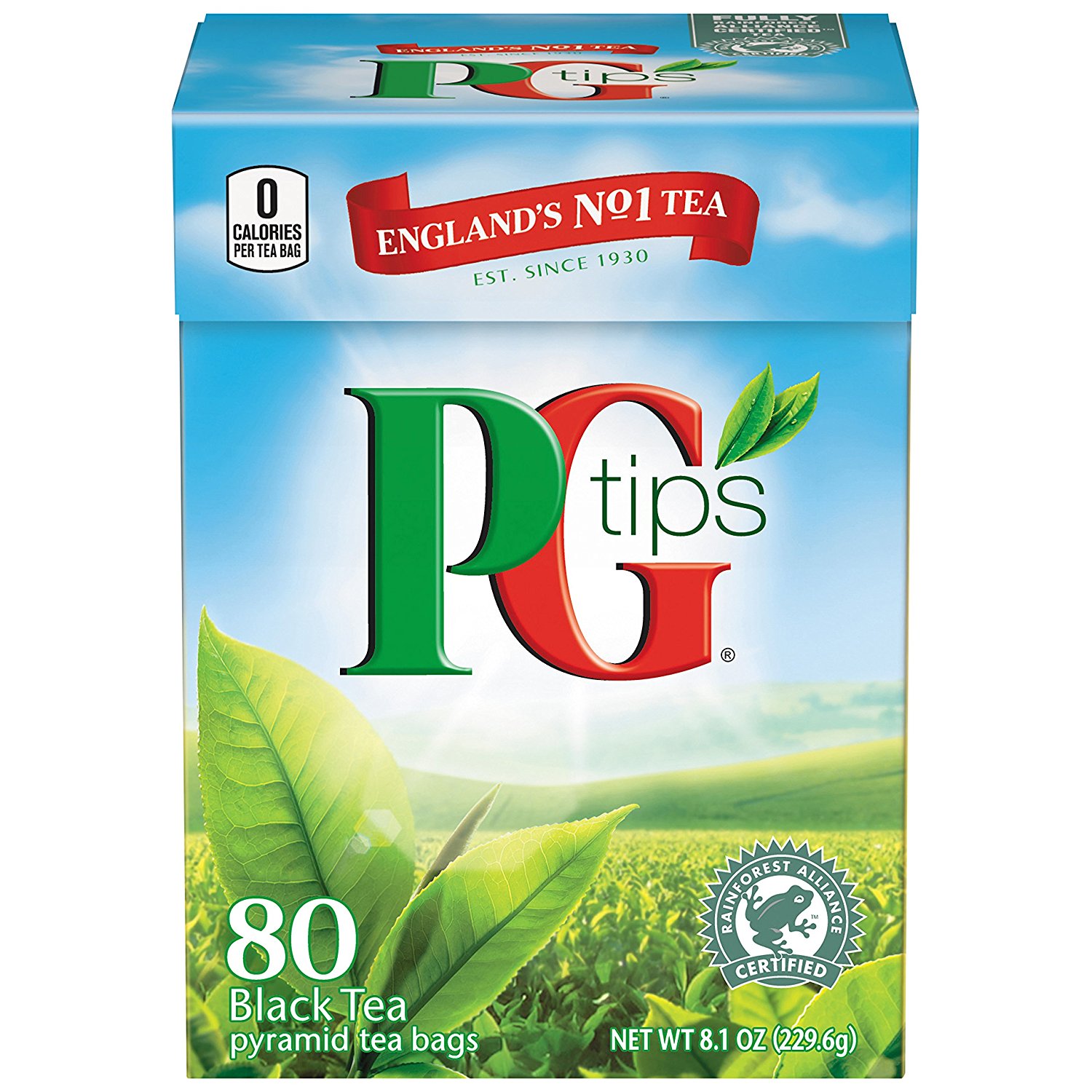 PG Tips Black Tea Pyramids 80 Count Free Image Download
